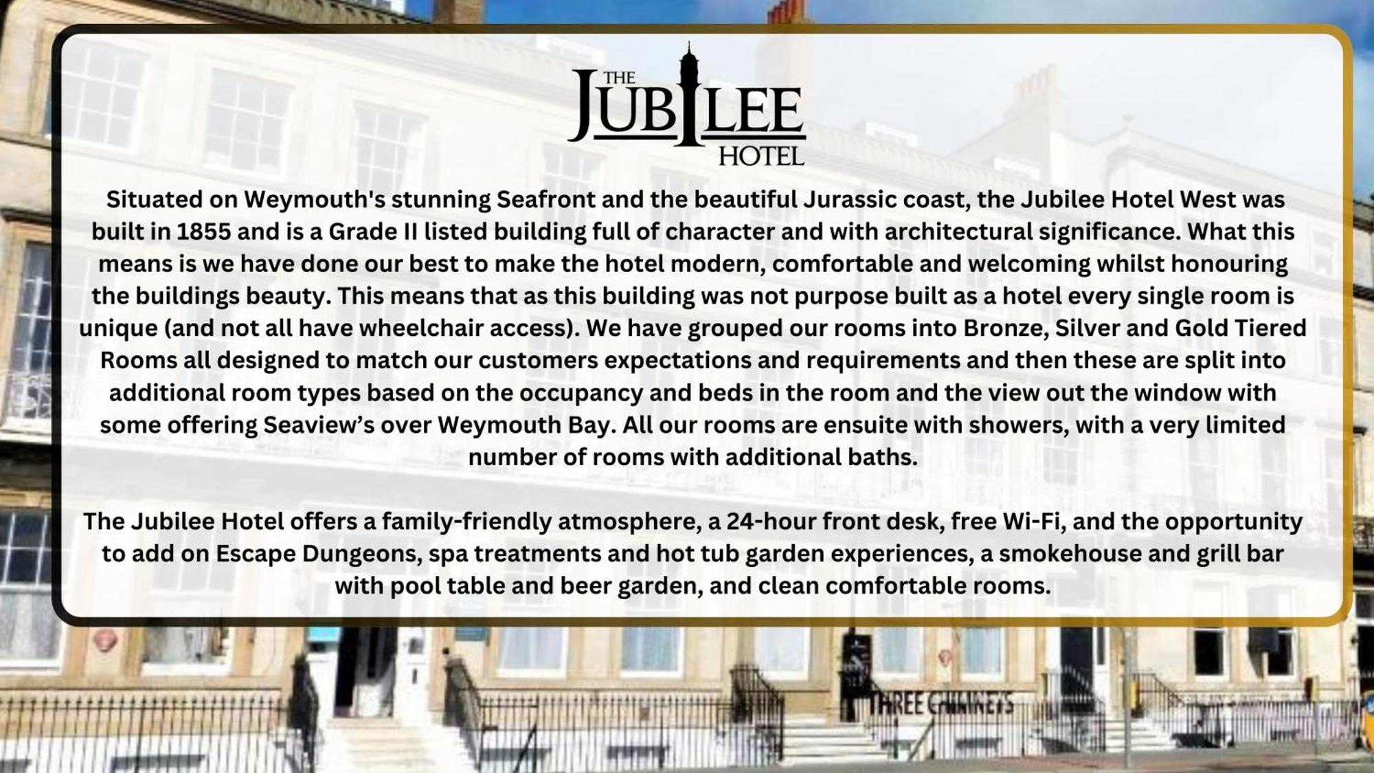 The Jubilee Hotel East - With Spa Facilities & Smokehouse - Newly Refurbished Facilities Weymouth Kültér fotó